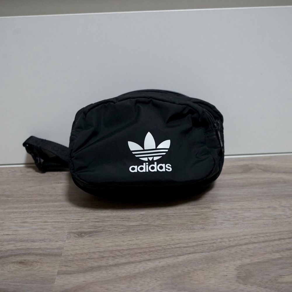 Adidas Nylon Black Fanny Adjustable Belt Bag Unisex